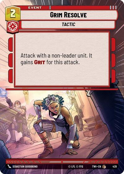 Grim Resolve (439) (Hyperspace) (439) [Twilight of the Republic] | Jomio and Rueliete's Cards and Comics