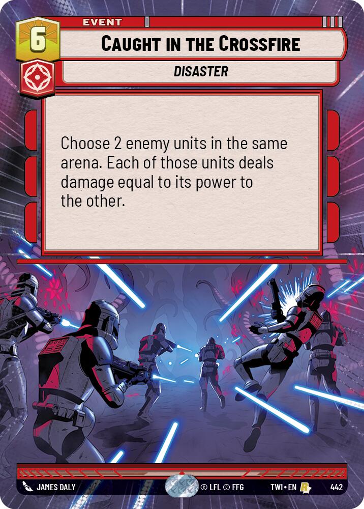 Caught in the Crossfire (442) (Hyperspace) (442) [Twilight of the Republic] | Jomio and Rueliete's Cards and Comics