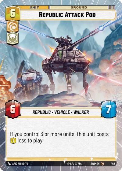 Republic Attack Pod (462) (Hyperspace) (462) [Twilight of the Republic] | Jomio and Rueliete's Cards and Comics