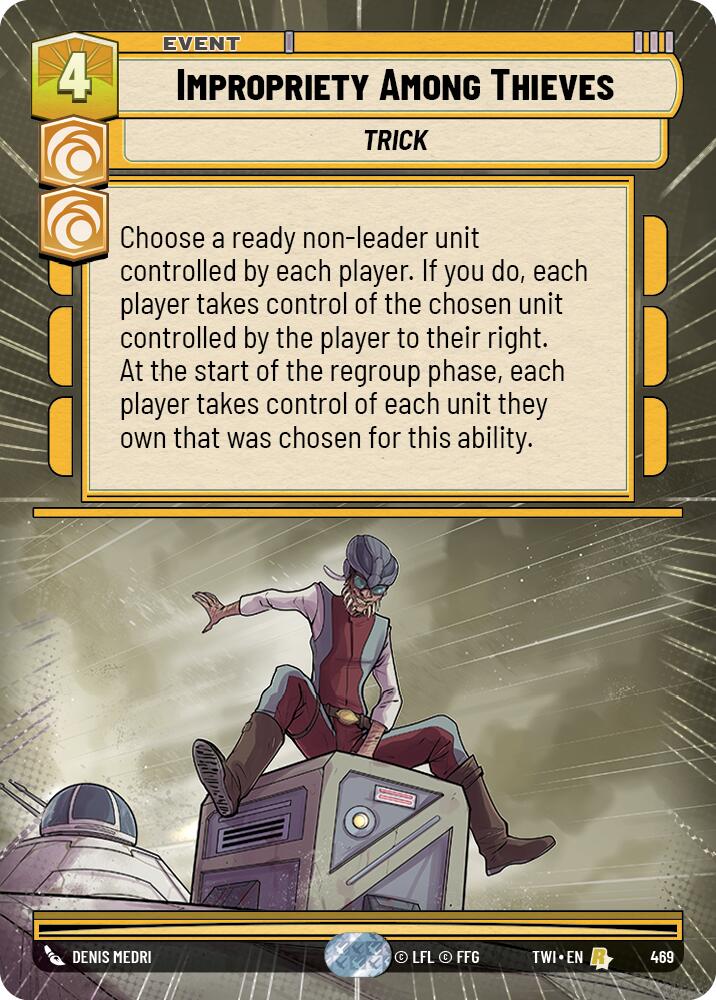Impropriety Among Thieves (469) (Hyperspace) (469) [Twilight of the Republic] | Jomio and Rueliete's Cards and Comics