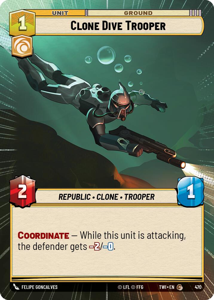 Clone Dive Trooper (470) (Hyperspace) (470) [Twilight of the Republic] | Jomio and Rueliete's Cards and Comics