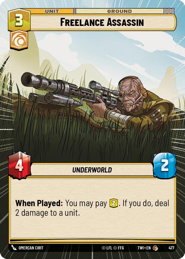 Freelance Assassin (477) (Hyperspace) (477) [Twilight of the Republic] | Jomio and Rueliete's Cards and Comics