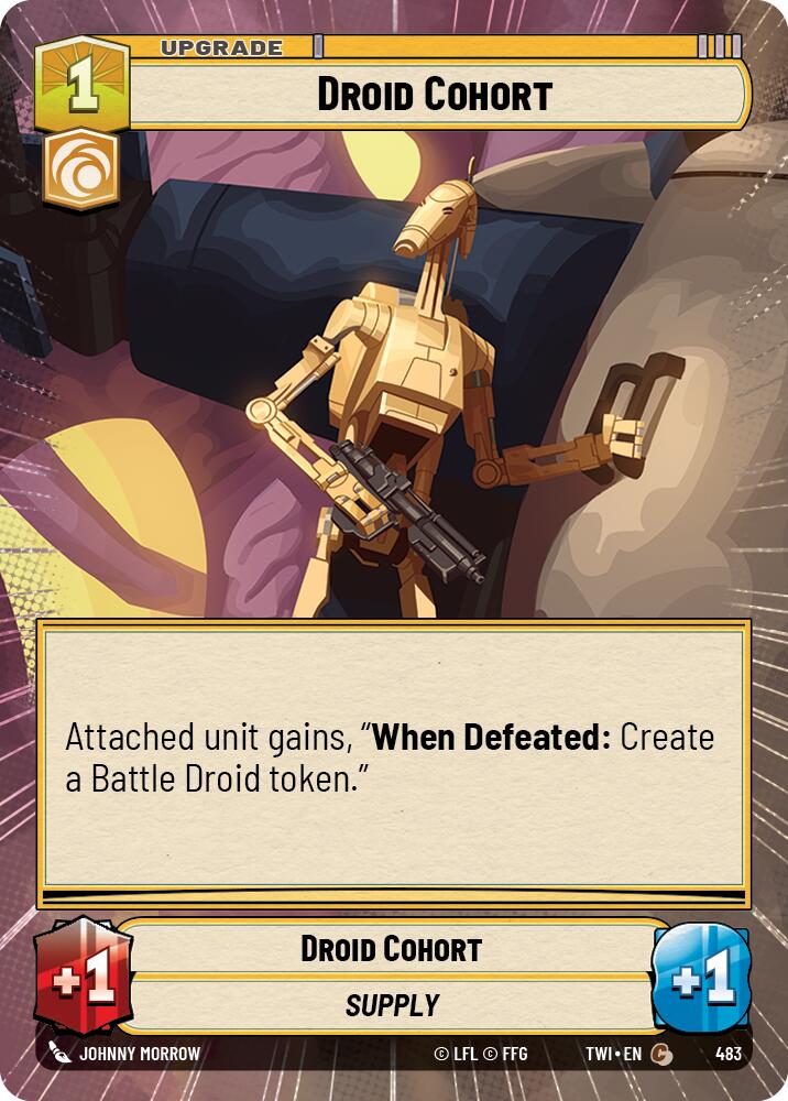 Droid Cohort (483) (Hyperspace) (483) [Twilight of the Republic] | Jomio and Rueliete's Cards and Comics