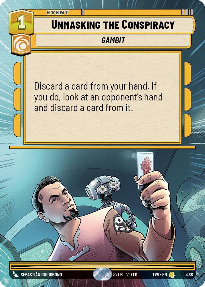 Unmasking the Conspiracy (488) (Hyperspace) (488) [Twilight of the Republic] | Jomio and Rueliete's Cards and Comics