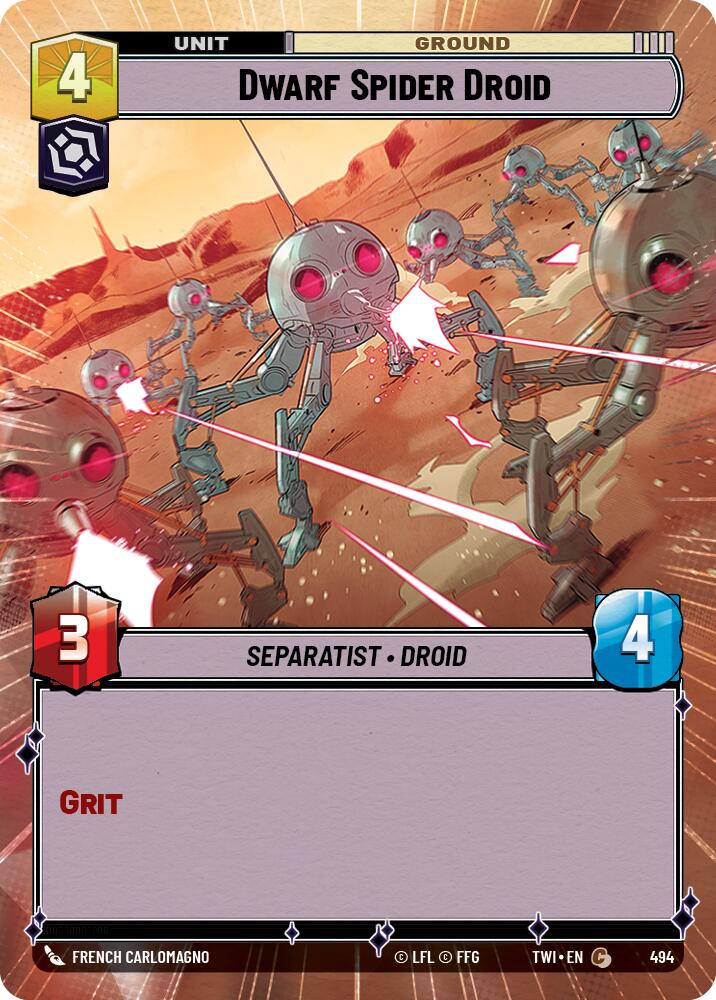Dwarf Spider Droid (494) (Hyperspace) (494) [Twilight of the Republic] | Jomio and Rueliete's Cards and Comics