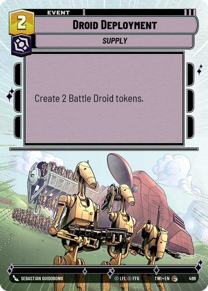 Droid Deployment (499) (Hyperspace) (499) [Twilight of the Republic] | Jomio and Rueliete's Cards and Comics
