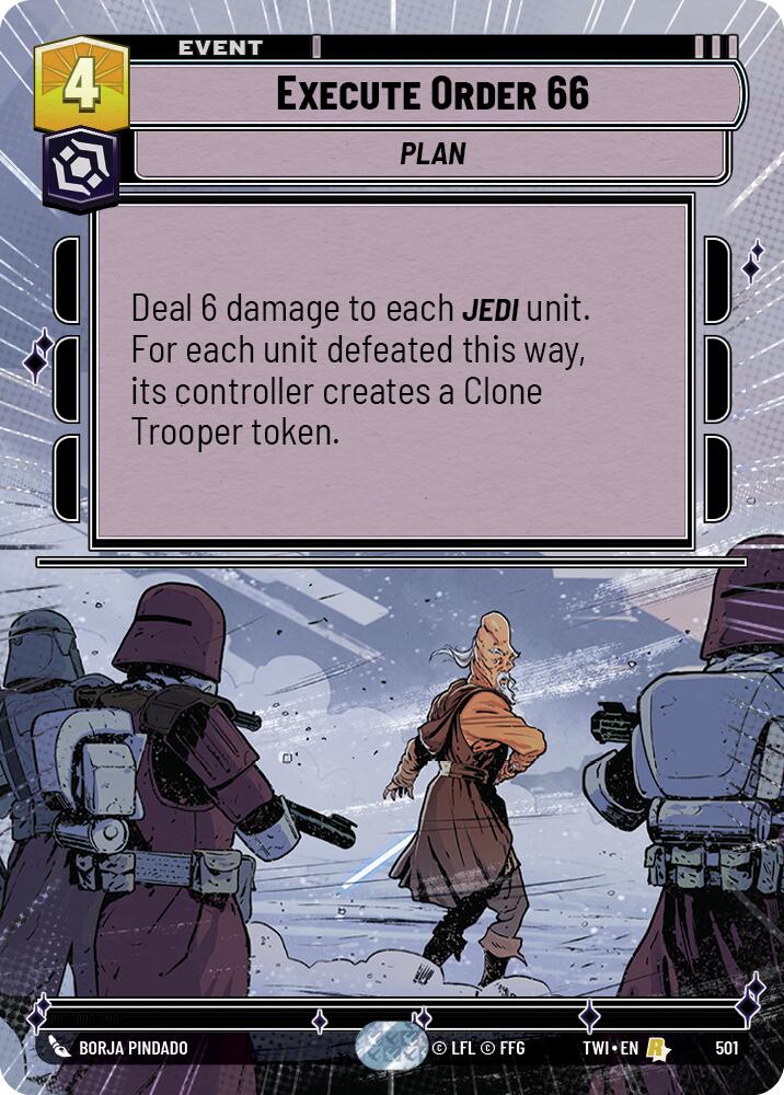 Execute Order 66 (501) (Hyperspace) (501) [Twilight of the Republic] | Jomio and Rueliete's Cards and Comics