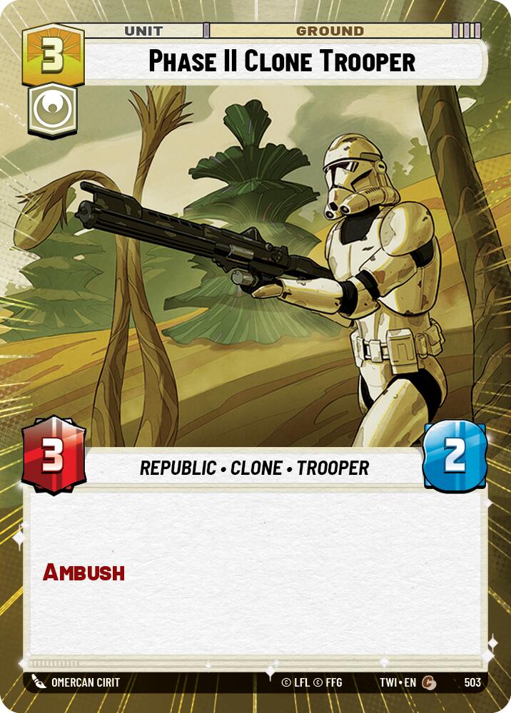 Phase II Clone Trooper (503) (Hyperspace) (503) [Twilight of the Republic] | Jomio and Rueliete's Cards and Comics