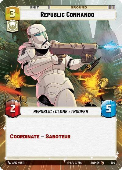Republic Commando (504) (Hyperspace) (504) [Twilight of the Republic] | Jomio and Rueliete's Cards and Comics