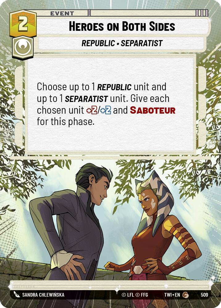 Heroes on Both Sides (509) (Hyperspace) (509) [Twilight of the Republic] | Jomio and Rueliete's Cards and Comics