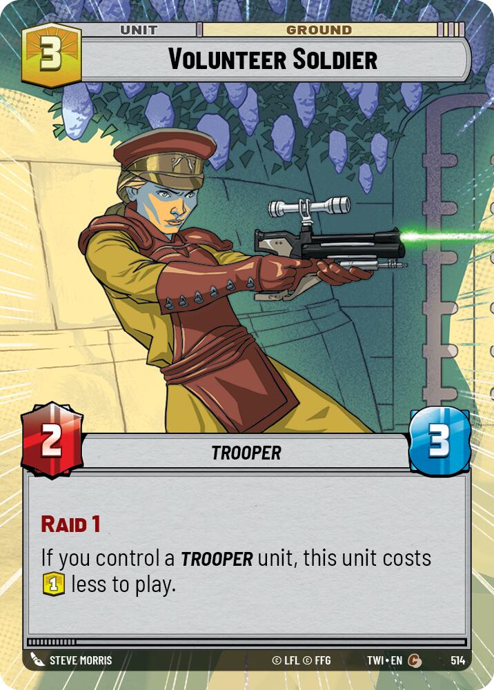Volunteer Soldier (514) (Hyperspace) (514) [Twilight of the Republic] | Jomio and Rueliete's Cards and Comics