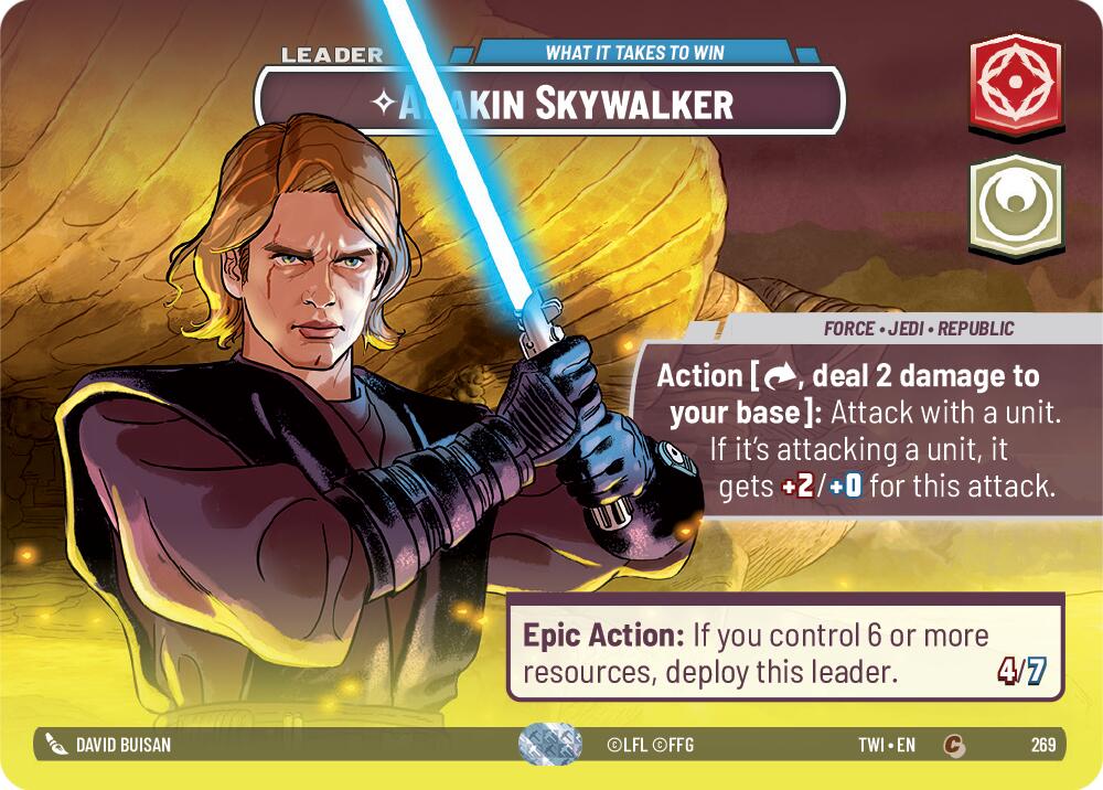 Anakin Skywalker - What it Takes to Win (269) (Showcase) (269) [Twilight of the Republic] | Jomio and Rueliete's Cards and Comics