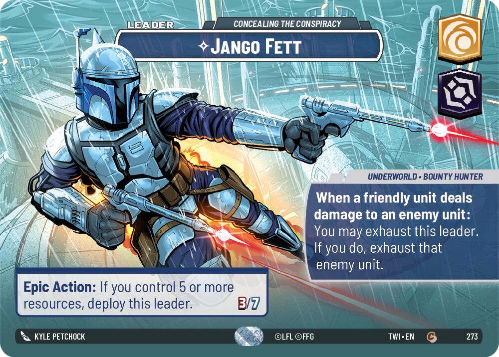 Jango Fett - Concealing the Conspiracy (273) (Showcase) (273) [Twilight of the Republic] | Jomio and Rueliete's Cards and Comics