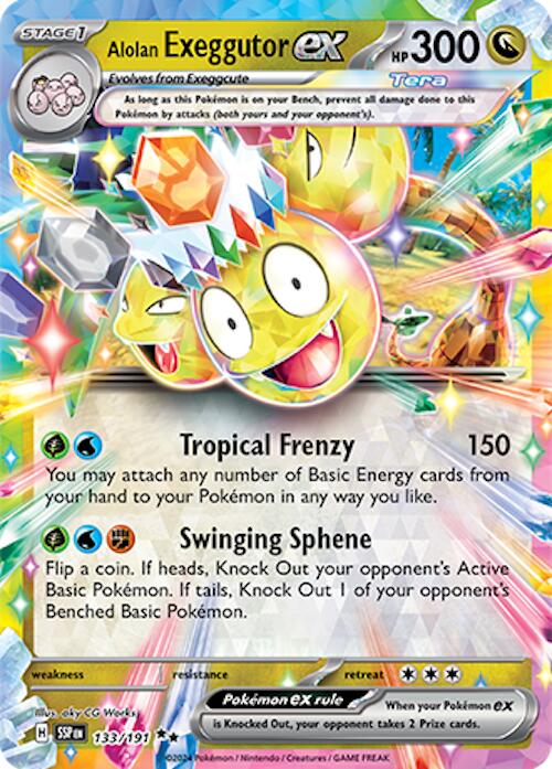 Alolan Exeggutor ex (133/191) [Scarlet & Violet: Surging Sparks] | Jomio and Rueliete's Cards and Comics