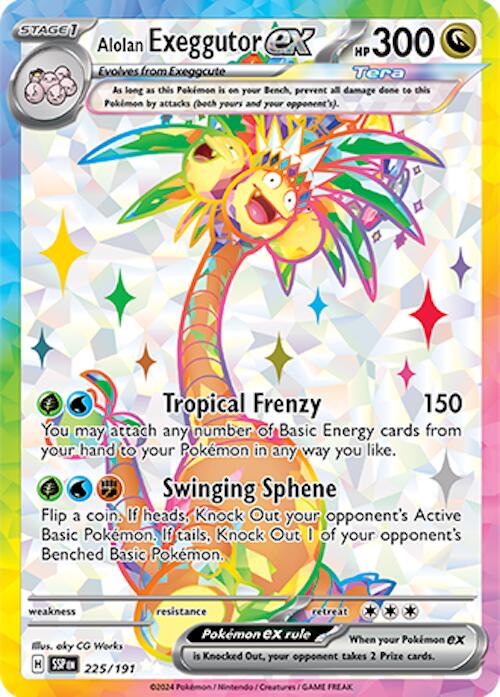 Alolan Exeggutor ex (225/191) [Scarlet & Violet: Surging Sparks] | Jomio and Rueliete's Cards and Comics
