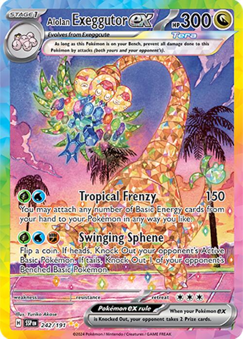 Alolan Exeggutor ex (242/191) [Scarlet & Violet: Surging Sparks] | Jomio and Rueliete's Cards and Comics