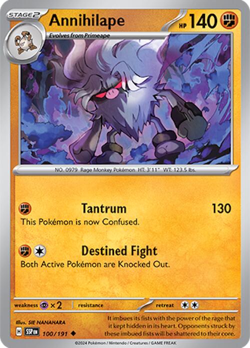 Annihilape (100/191) [Scarlet & Violet: Surging Sparks] | Jomio and Rueliete's Cards and Comics