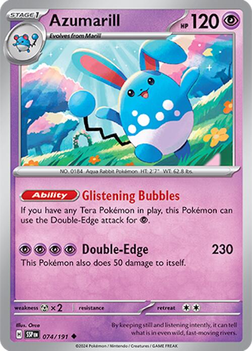 Azumarill (074/191) [Scarlet & Violet: Surging Sparks] | Jomio and Rueliete's Cards and Comics