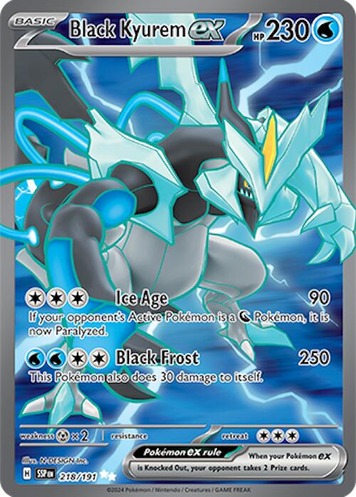 Black Kyurem ex (218/191) [Scarlet & Violet: Surging Sparks] | Jomio and Rueliete's Cards and Comics