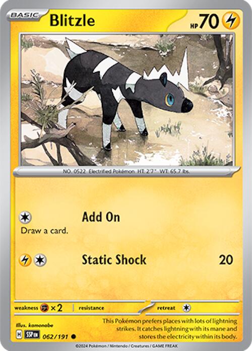Blitzle (062/191) [Scarlet & Violet: Surging Sparks] | Jomio and Rueliete's Cards and Comics