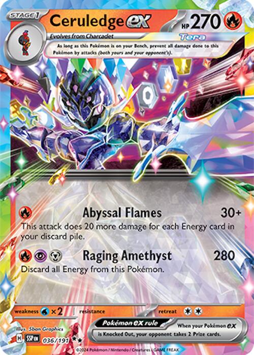 Ceruledge ex (036/191) [Scarlet & Violet: Surging Sparks] | Jomio and Rueliete's Cards and Comics
