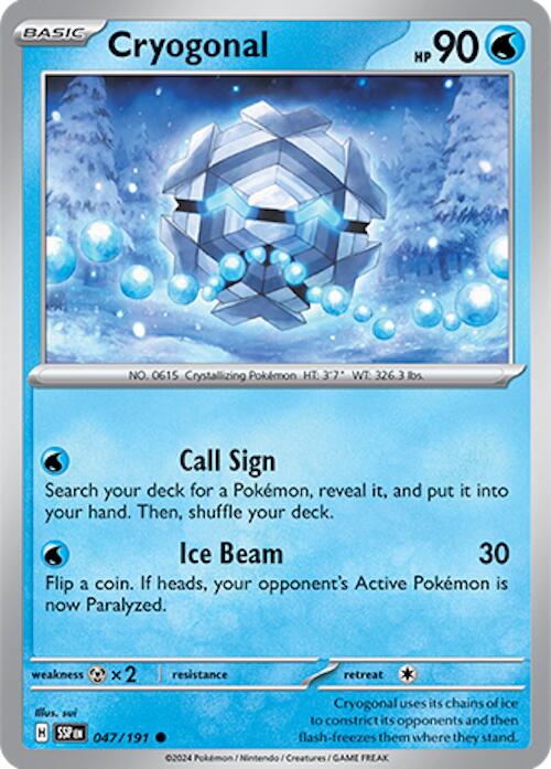 Cryogonal (047/191) [Scarlet & Violet: Surging Sparks] | Jomio and Rueliete's Cards and Comics
