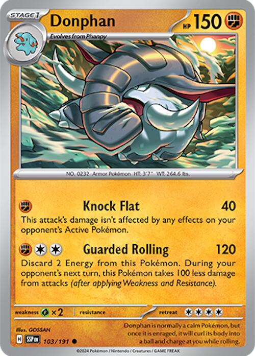 Donphan (103/191) [Scarlet & Violet: Surging Sparks] | Jomio and Rueliete's Cards and Comics