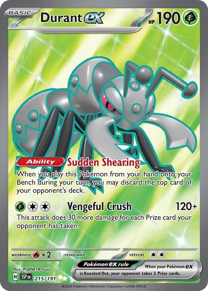 Durant ex (215/191) [Scarlet & Violet: Surging Sparks] | Jomio and Rueliete's Cards and Comics