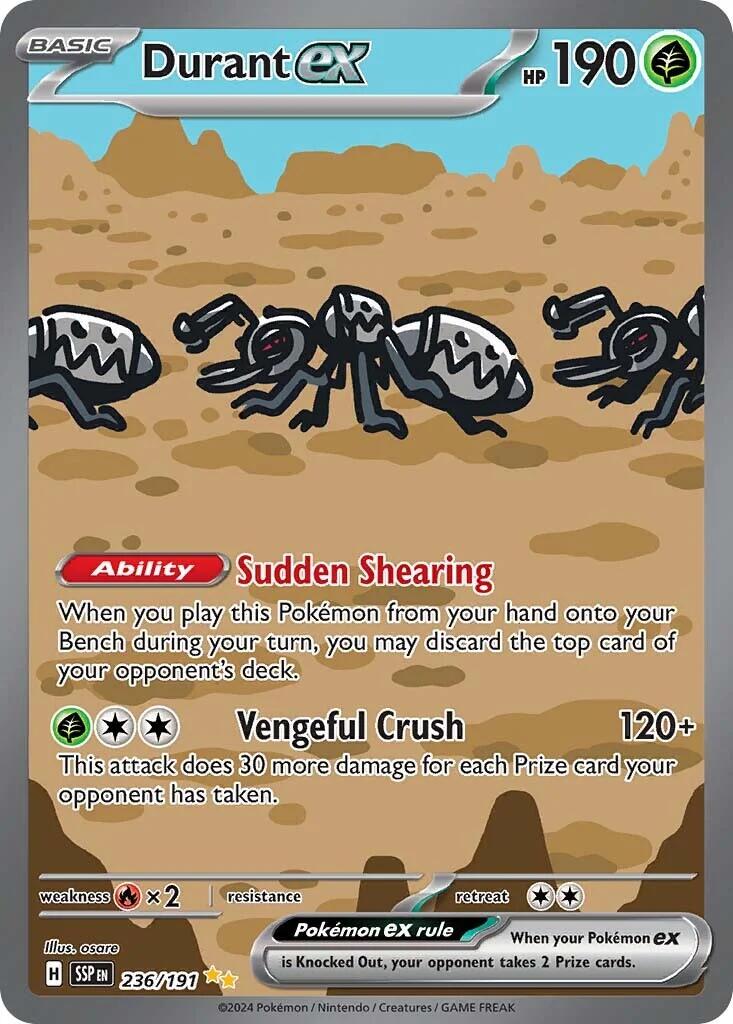Durant ex (236/191) [Scarlet & Violet: Surging Sparks] | Jomio and Rueliete's Cards and Comics