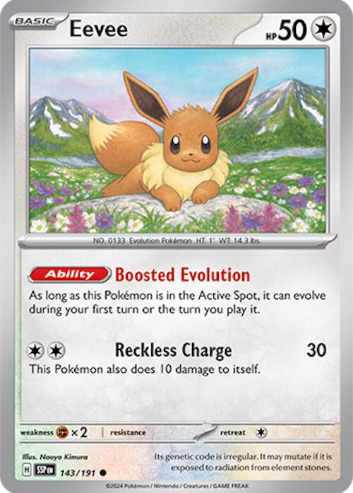 Eevee (143/191) [Scarlet & Violet: Surging Sparks] | Jomio and Rueliete's Cards and Comics