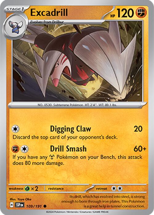 Excadrill (109/191) [Scarlet & Violet: Surging Sparks] | Jomio and Rueliete's Cards and Comics