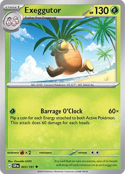 Exeggutor (003/191) [Scarlet & Violet: Surging Sparks] | Jomio and Rueliete's Cards and Comics