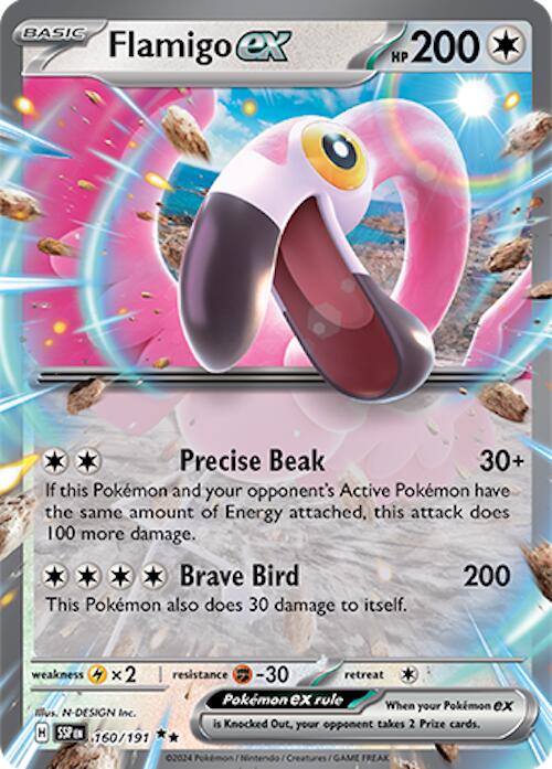 Flamigo ex (160/191) [Scarlet & Violet: Surging Sparks] | Jomio and Rueliete's Cards and Comics