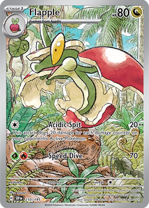 Flapple (210/191) [Scarlet & Violet: Surging Sparks] | Jomio and Rueliete's Cards and Comics