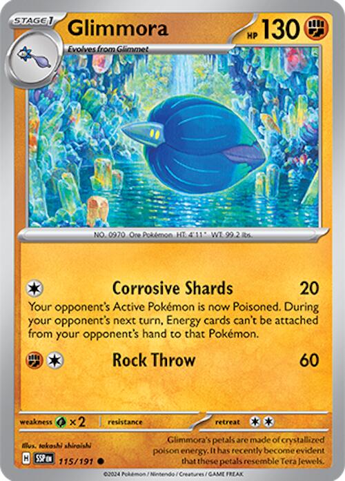 Glimmora (115/191) [Scarlet & Violet: Surging Sparks] | Jomio and Rueliete's Cards and Comics