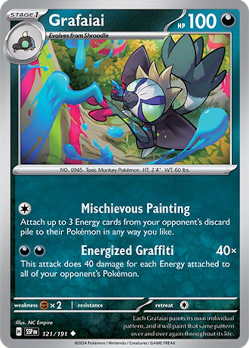Grafaiai (121/191) [Scarlet & Violet: Surging Sparks] | Jomio and Rueliete's Cards and Comics