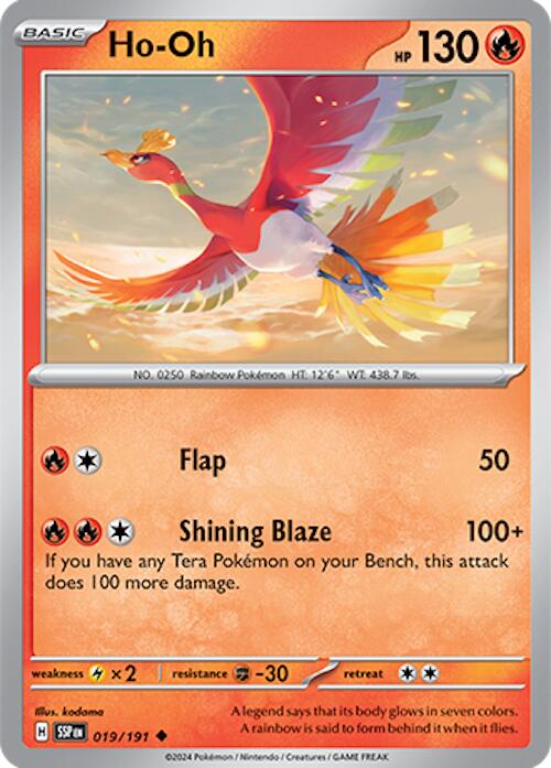 Ho-Oh (019/191) [Scarlet & Violet: Surging Sparks] | Jomio and Rueliete's Cards and Comics