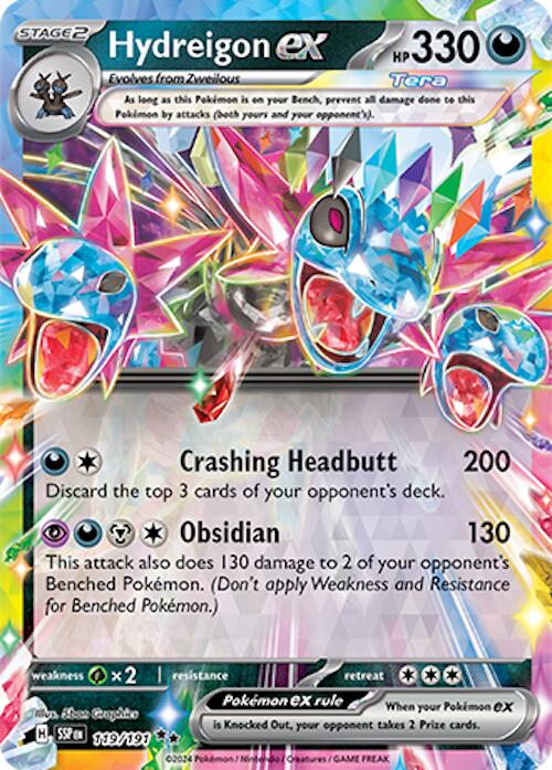 Hydreigon ex (119/191) [Scarlet & Violet: Surging Sparks] | Jomio and Rueliete's Cards and Comics