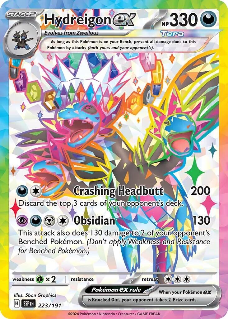 Hydreigon ex (223/191) [Scarlet & Violet: Surging Sparks] | Jomio and Rueliete's Cards and Comics