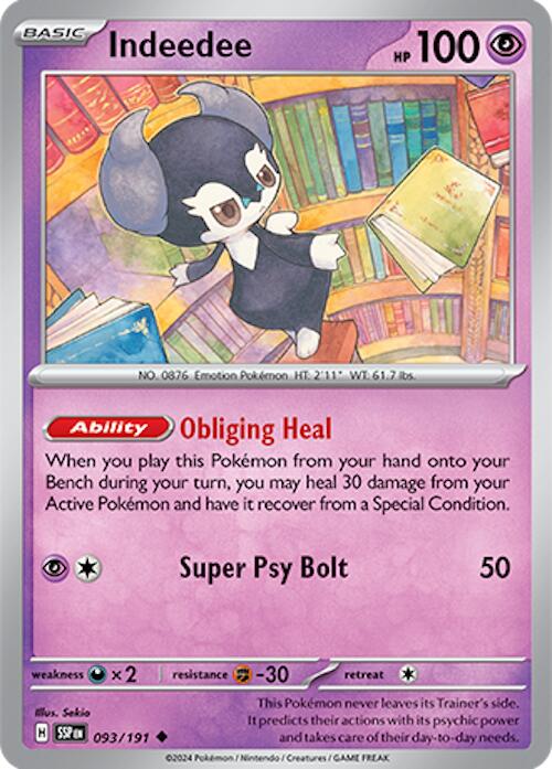Indeedee (093/191) [Scarlet & Violet: Surging Sparks] | Jomio and Rueliete's Cards and Comics