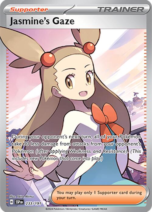 Jasmine's Gaze (233/191) [Scarlet & Violet: Surging Sparks] | Jomio and Rueliete's Cards and Comics