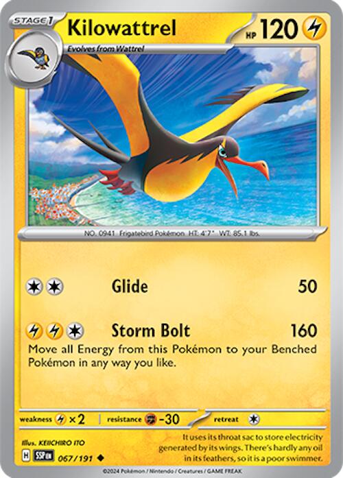 Kilowattrel (067/191) [Scarlet & Violet: Surging Sparks] | Jomio and Rueliete's Cards and Comics