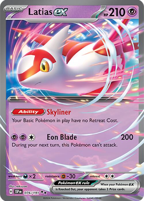 Latias ex (076/191) [Scarlet & Violet: Surging Sparks] | Jomio and Rueliete's Cards and Comics