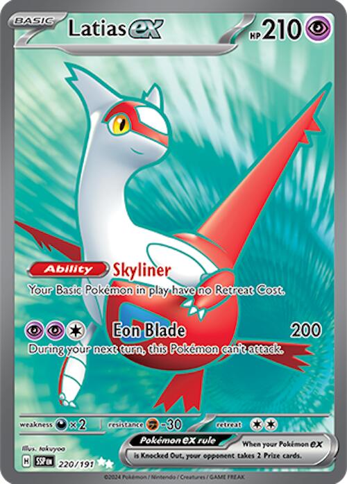 Latias ex (220/191) [Scarlet & Violet: Surging Sparks] | Jomio and Rueliete's Cards and Comics