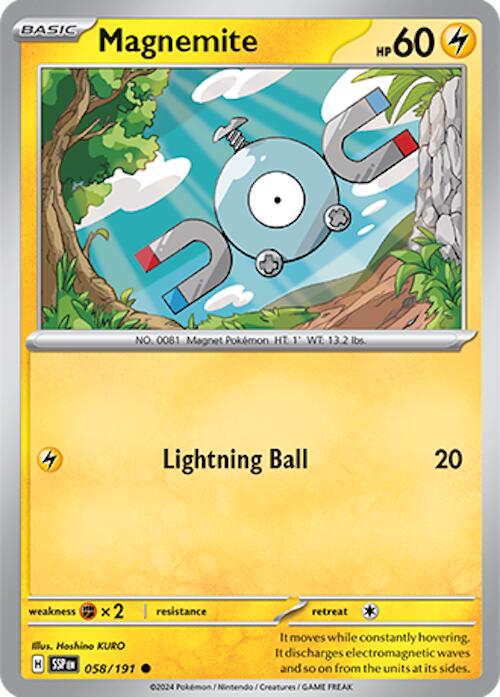 Magnemite (058/191) [Scarlet & Violet: Surging Sparks] | Jomio and Rueliete's Cards and Comics