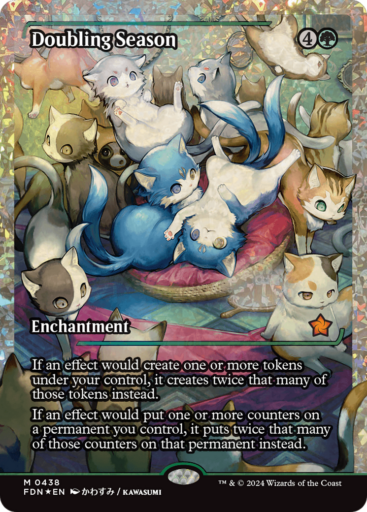 Doubling Season (Showcase) (Fracture Foil) [Foundations] | Jomio and Rueliete's Cards and Comics