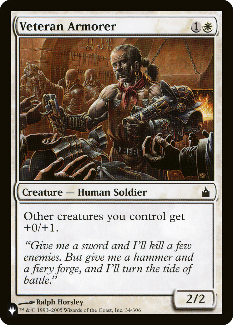Veteran Armorer [The List] | Jomio and Rueliete's Cards and Comics