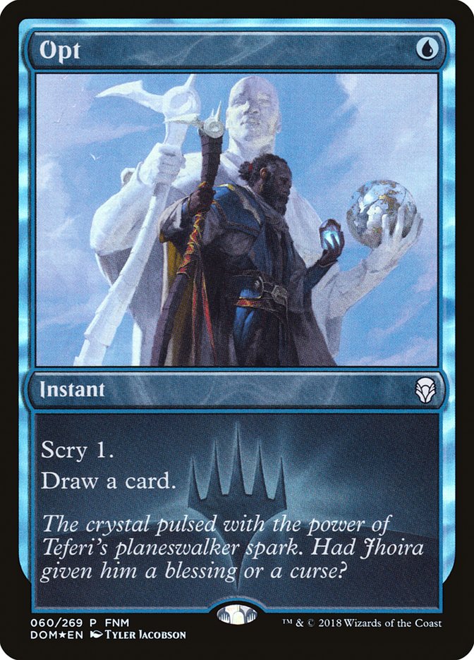 Opt (FNM) [Dominaria Promos] | Jomio and Rueliete's Cards and Comics