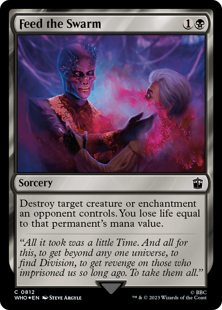 Feed the Swarm (Surge Foil) [Doctor Who] | Jomio and Rueliete's Cards and Comics