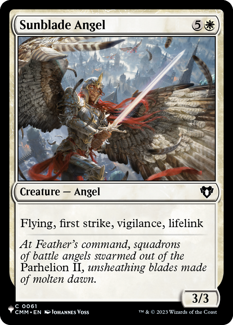 Sunblade Angel [The List] | Jomio and Rueliete's Cards and Comics